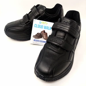 GDefy Mens Cloud Walk Shoes NWT Size 11 Black Leather Adjustable Gravity Defyer - Picture 1 of 23