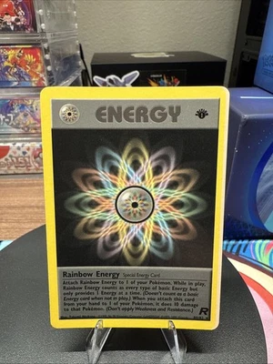 Rainbow Energy 1st Edition 80/82 Team Rocket Regular - LP - Image 1 of 4