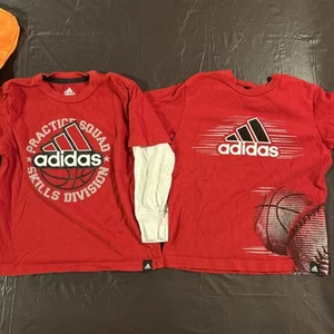 Adidas Boys T-shirt Size 4 Lot Of Two - Picture 1 of 12