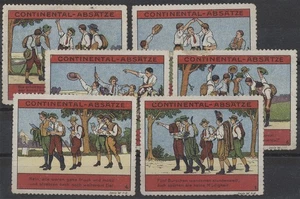 699097) 6 Werbevignetten Continental Absätze  - Bild 1 von 1