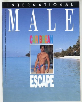 International Male 1992 Caribbean Escape 40p Vintage Swimwear Gay Catalog M37661 Foto 1 de 2