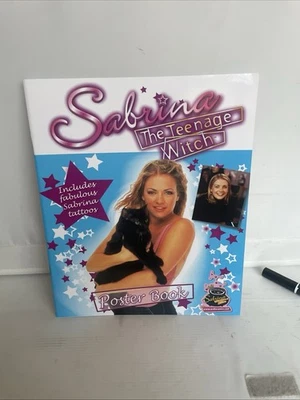 RARE SABRINA THE TEENAGE WITCH 2001 POSTER BOOK & TATTOOS COMPLETE MINT RARE NEW - image 1 of 4