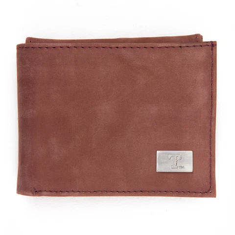 Texas Rangers Leather Bifold Wallet Cover