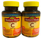 Nature Made Vitamin C 500 mg Timed Release Rose Hips 60 Tabs Exp 8/2024 (2 Pack)