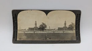 WW1 Scheda Stereoscopica B&W MIGLIAIA DI MARINAI ZIO SAMS - Foto 1 di 2