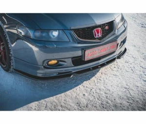 Labio de alerón CUP NEGRO para Honda Accord MK7 tipo S alerón delantero espada ABS V3 - Imagen 1 de 8