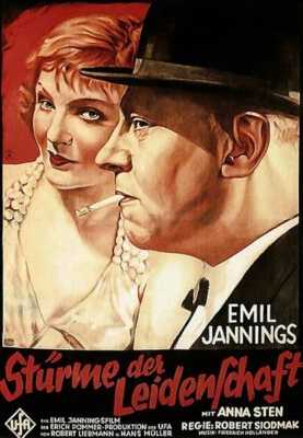 Storms of Passion DVD  Emil Jannings dir Siodmak Vintage Silent Crime Drama 1932 - Image 1 of 4