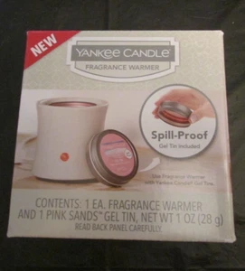 Yankee Candle - Fragrance Warmer with 1 Pink Sands Gel Tin. - Picture 1 of 1
