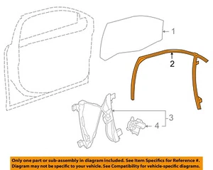 Chevrolet GM OEM Cruze Front Door-Window Run Track Weatherstrip Left 95321657 - Picture 1 of 2