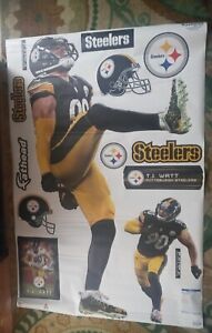 Authentic Pittsburgh Steelers T.J. Watt Fathead Decals 43x78