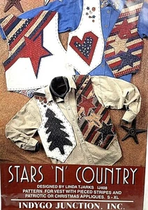 Indygo Junction Stars 'N' Country Patriotic & Christmas Vest Pattern S - XL - Picture 1 of 4