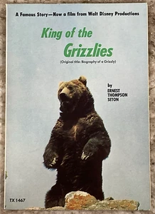 KING OF THE GRIZZLIES Ernest T Seton TX 1467 1975 Scholastic Paperback Book B680 - Picture 1 of 5