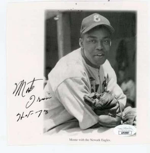 Monte Irvin Newark Eagles Autographed Signed 6x6 Photo Print JSA Authentic - Picture 1 of 1