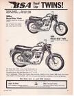 1963 BSA 650 & 500CC Royal Star Twin Motorrad Druck-Anzeige /