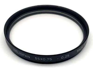 Heliopan Wide Angle 55Mm Filter 55X0.75 -0.25 Circular Filter Thread - Picture 1 of 1