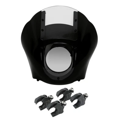 Cuarto de carenado parabrisas y abrazaderas de horquilla de 39 mm aptas para Harley Sportster XL Foto 1 de 4