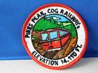 Pikes Peak Cog Railway Railroad Vintage Patch Hat Badge Train Railway Souvenir