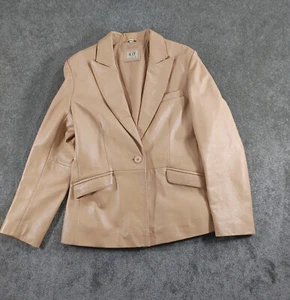 Kit Chaqueta Cuero Mujer UK 10 Beige Tostado Camel - Imagen 1 de 12