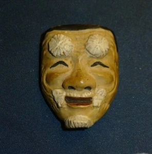 Holzmaske Netsuke von Okina - Bild 1 von 4
