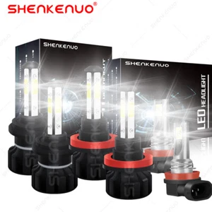 Kit de bombillas antiniebla de haz alto y bajo faros LED brillantes para Ford Fusion 2006-2016 - Imagen 1 de 17