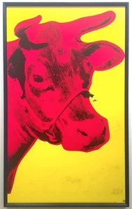 ANDY WARHOL FOUNDATION RARE 1992 LITHOGRAPH PRINT FRAMED POP ART POSTER COW 1971 - Picture 1 of 12