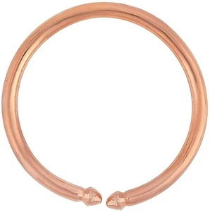 Pure copper cratched Rounded Bracelet Cuff Kada Kadaa - Men Women - New Fashion - Picture 1 of 1