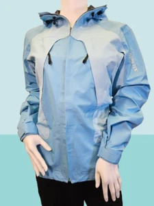 Blue Womens Medium Sized Waterproof Rain Coat by Gore-Tex - Foto 1 di 9