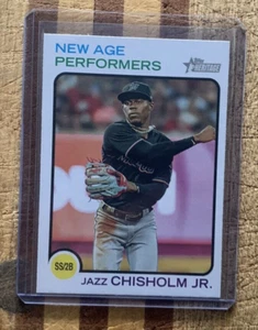 2022 Topps Heritage New Age Performers JAZZ CHISHOLM JR #NAP-13 - Marlins - Picture 1 of 2