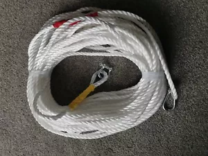 200FT OF NEW 10MM ROPE ANCHOR BOAT MOORING WITH 10MM THIMBLE AND SHACKLE - Picture 1 of 4