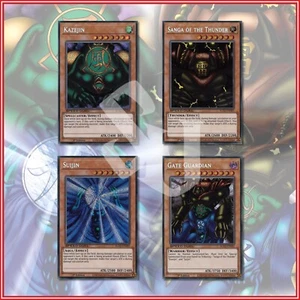 YuGiOh SECRET RARE GATE GUARDIAN DECK: Suijin Kazejin Sanga Paradox Brothers🔥 - Picture 1 of 2