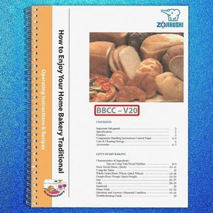Zojirushi BBCC-V20 Bread Machine Owners Manual User Guide Instruction COLORCOPY - Bild 1 von 4