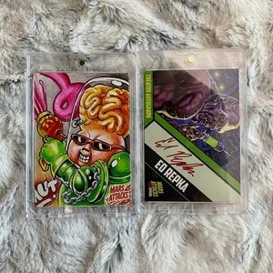 2021 Topps Mars Attacks Uprising sketch card 1/1 Smokin’ Joe + Ed Repka Signed - Picture 1 of 7