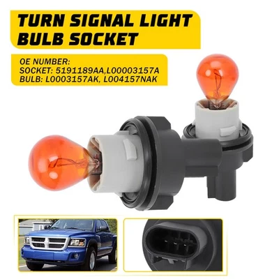 2 enchufes de bombilla de señal de giro para Chrysler 300 L0003157AK L004157NAK 2005-2010 Foto 1 de 4