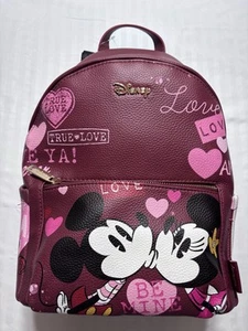 Disney WondaPOP Designer Series Mickey and Minnie Mouse Love Pebbled Backpack - Picture 1 of 21