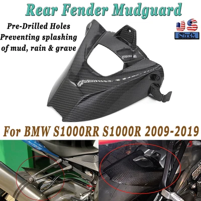 For BMW Rear Fender Mudguard Splash Guard S1000R S1000RR 2009-2019 Carbon Color Foto 1 de 4