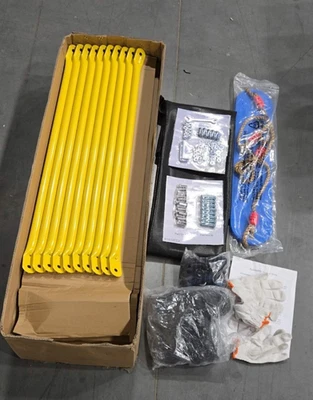 Hamaca de escalada 2 en 1 de segunda mano 10 pies columpio jungla gimnasio para niños Foto 1 de 4