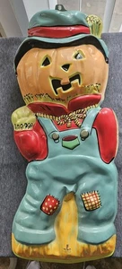 1977 Vacuform Vogelscheuche Artform Industries Halloween Herbst Deko Retro Kürbis - Bild 1 von 16