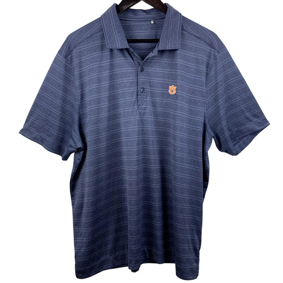 Auburn Tigers Shirt Mens Extra Large Blue NCAA Football Golf Polo Cutter & Buck - Image 1 of 4