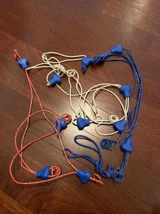 WWF LJN Sling EM Fling EM Wrestling Ring Parts Ropes Turnbuckles Original 1985 - Picture 1 of 3