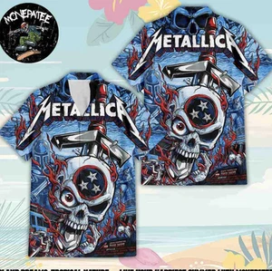 Camisa hawaiana Metallica M72 Nashville North American Tour 2025 talla S-5Xl - Imagen 1 de 2