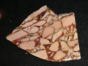 Ópalo Rosa Brecciado - 4 "x 2 3/4" - áspero - cableado-pantalla-ciencia-artesanía - Imagen 1 de 3