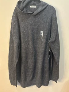 Neu mit Etikett Mutual Weave Herren Hoodie Sweatshirt 3XLT | anthrazit Big & Tall gerippter Saum - Bild 1 von 10
