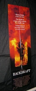 Original BACKDRAFT Rare 20" x 58" Advance International Theatre Door Panel - Picture 1 of 2