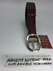 Men's Unisex Belt - Leather - Brown/Black - Butter - Handcuffs
