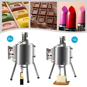 Lápiz labial 15L/30L relleno de pasta calefacción mezcla máquina de llenado tanque agitador 1500W - Imagen 1 de 36