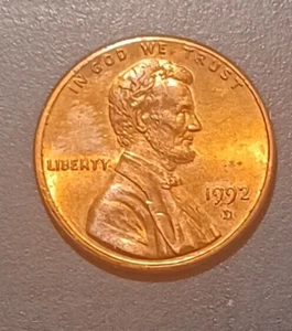 1992-D Lincoln Memorial Penny US Coin Wide AM Circulated (#3) - Picture 1 of 2