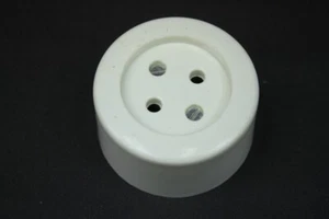 alte Steckdose Aufputz rund ohne Schuko Vintage - Bild 1 von 5