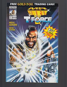 MR. T & THE T-FORCE #1 (Gold Foil Trading Card Variant, Neal Adams) VF- 1993 - Picture 1 of 2