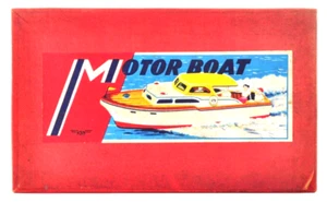 Vintage 1960s Wooden Motor Boat Kit by KSN with Box Japan Rare with FA130 Motor - Picture 1 of 24