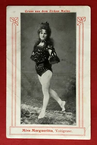 AK Zirkus Variete 1910 Zirkus Maine Miss Margueritta Voltigeuse    ( 76587 - Bild 1 von 2